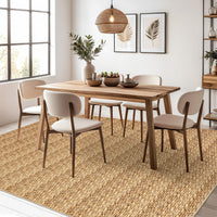 Garvee Modern Natural 9x12 Washable Living Room Rugs Large Modern Woven Pattern Accent Rugs, Non-Slip Soft Low Pile Area Rugs, Non-Shedding Contemporary Indoor Carpet for Bedroom, Office