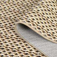 Garvee Machine Washable Area Rugs 5x7 Modern Printed Accent Carpet with Non-Slip Backing, Non-Shedding Contemporary Woven-Style Floor Carpet for Living Room, Bedroom, Office, Camel