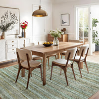 Garvee Modern Green Camel 5x7 Washable Area Rug for Bedroom Living Room Cream Rug Modern Indoor Accent Rug Low Pile Dining Room Rug Non Slip Kitchen Rug Contemporary Woven Printed Rug Foldable Rug