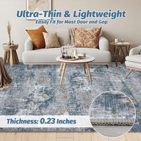 Garvee Vintage Area Rug, 6x9 Boho Washable Large Living Room Bedroom Rug Retro Non-Slip Non-Shedding Low Pile Farmhouse Area Rug for Dining Room Home