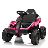 Garvee Ride - P Series: 24V Ride On Car for Big Kids, 6MPH 200W 4x4 Electric Toy with Remote, Metal Frame, Headlights, Shock Absorbers, Outdoor Adventure Vehicle Pink - Pink