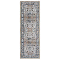 Garvee Persian Light Brown 2x6 Runner Rugs Vintage Hallway Area Rug Print Distressed Kitchen Indoor Bedroom Rug Washable Living Room Retro Rug for Dining Room