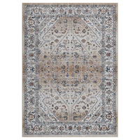 Garvee Persian Light Brown 5x7 Area Rugs for Living Room Print Distressed Indoor Floor Rug Washable Rug Non Slip Vintage Rug for Bedroom Dining Room