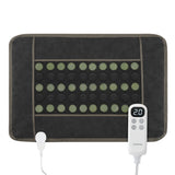 Garvee Far Infrared Heating Pad for Back Pain Relief, Natural Jade & Tourmaline Heating Pad,  Therapy Pads for Neck Shoulders and Period Cramps, Auto Shut Off , LCD Display 32" X 21" (Black) - Black