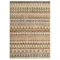 Garvee Boho Beige 9x12 Large Area Rugs, Washable Distressed Geometric Printed Living Room Rug, Non-Slip Low Pile Floor Carpet, Foldable Non-Shedding Accent Rug for Bedroom, Office