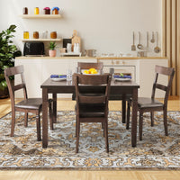 Garvee Vintage Floral Washable Area Rug, Camel 5x7 Non Slip Low Pile Rug for Bedroom and Nursery, Kid and Pet Friendly