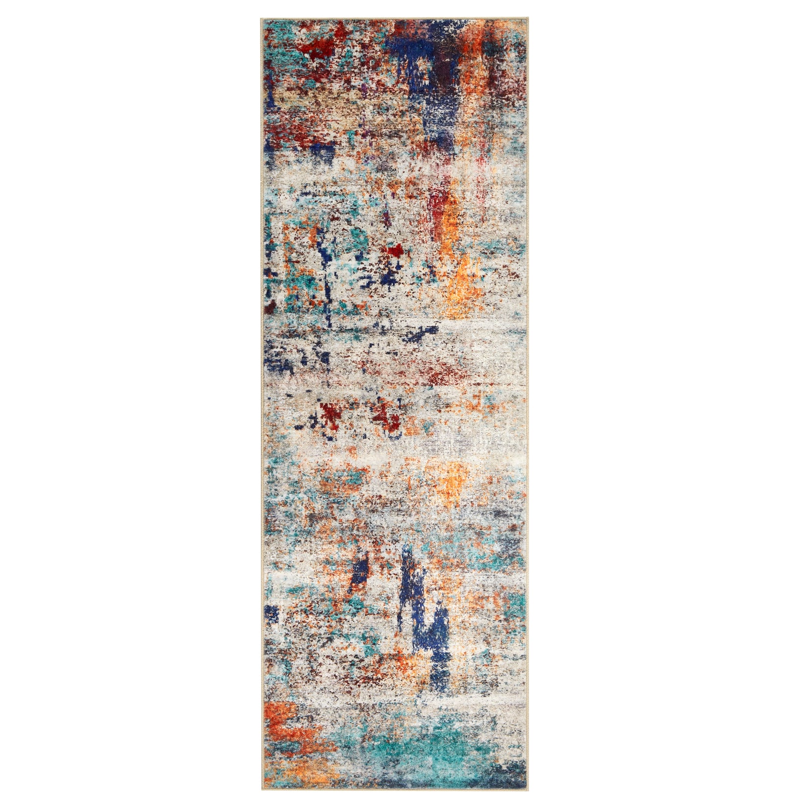 Garvee Modern Abstract Boho Washable Area Rug High-Traffic Areas Living Room Bedroom Kitchen Dining Mul 2x6
