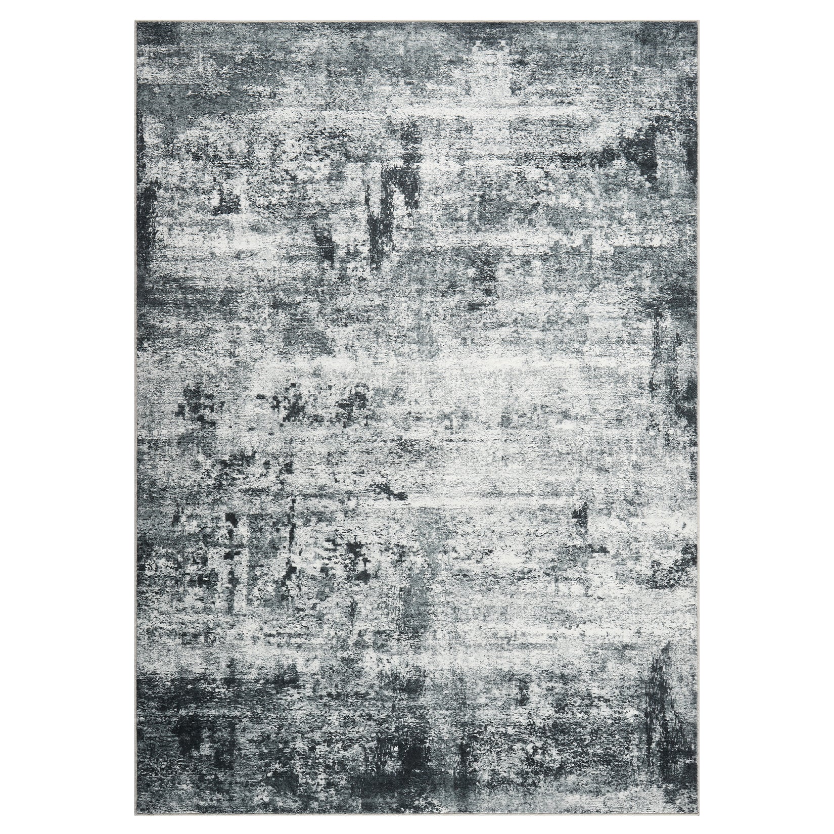 Garvee Modern Abstract Boho Washable Area Rug High-Traffic Areas Living Room Bedroom Kitchen Dining Grey 10x13