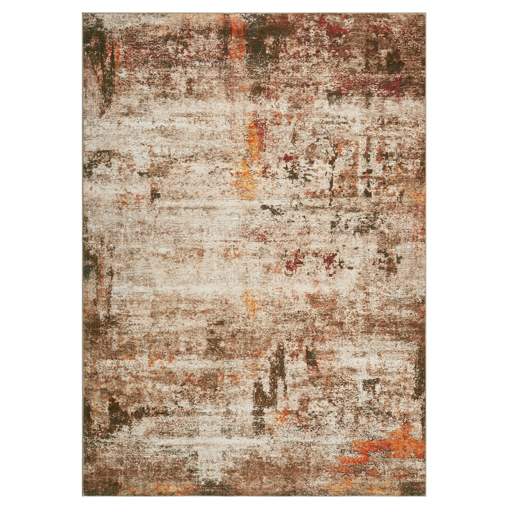 Garvee Modern Abstract Boho Washable Area Rug High-Traffic Areas Living Room Bedroom Kitchen Dining Camel 10x13