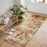 Garvee Modern Abstract Boho Washable Area Rug High-Traffic Areas Living Room Bedroom Kitchen Dining Camel 2x6 - Camel Brown