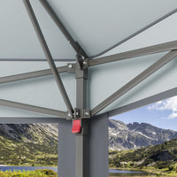 Garvee 13'x13' Hexagonal Pop-Up Gazebo Tent with Mosquito Netting - 6-Sided Instant Outdoor Canopy, Sun Shelter Pavilion for Patio, Light Grey & Dark Grey