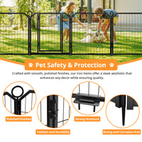 Garvee Dog Playpen Outdoor, 32 inch 8 Panels Dog Pen Indoor Heavy Duty Puppy Exercise Pen Metal Pet Fence for RV Camping/Yard/Garden