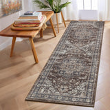 Garvee Vintage Runner Rug 2 x 6 Washable Oriental Medallion Hallway Rug with Non-Slip Backing, Floral Print Carpet Runner, Soft Low Pile Area Rug for Kitchen, Bedroom, Laundry, Red - Red