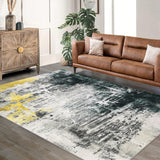 Garvee Area Rug, Ultra-Soft Washable Rug for Living Room, Dinner Room, Bedroom, Non-Slip Modern Abstract Rug - Green