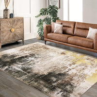 Garvee Washable Area Rug Large Cream Colorful Boho Vintage Bedroom Ultra-Thin Floral Carpet