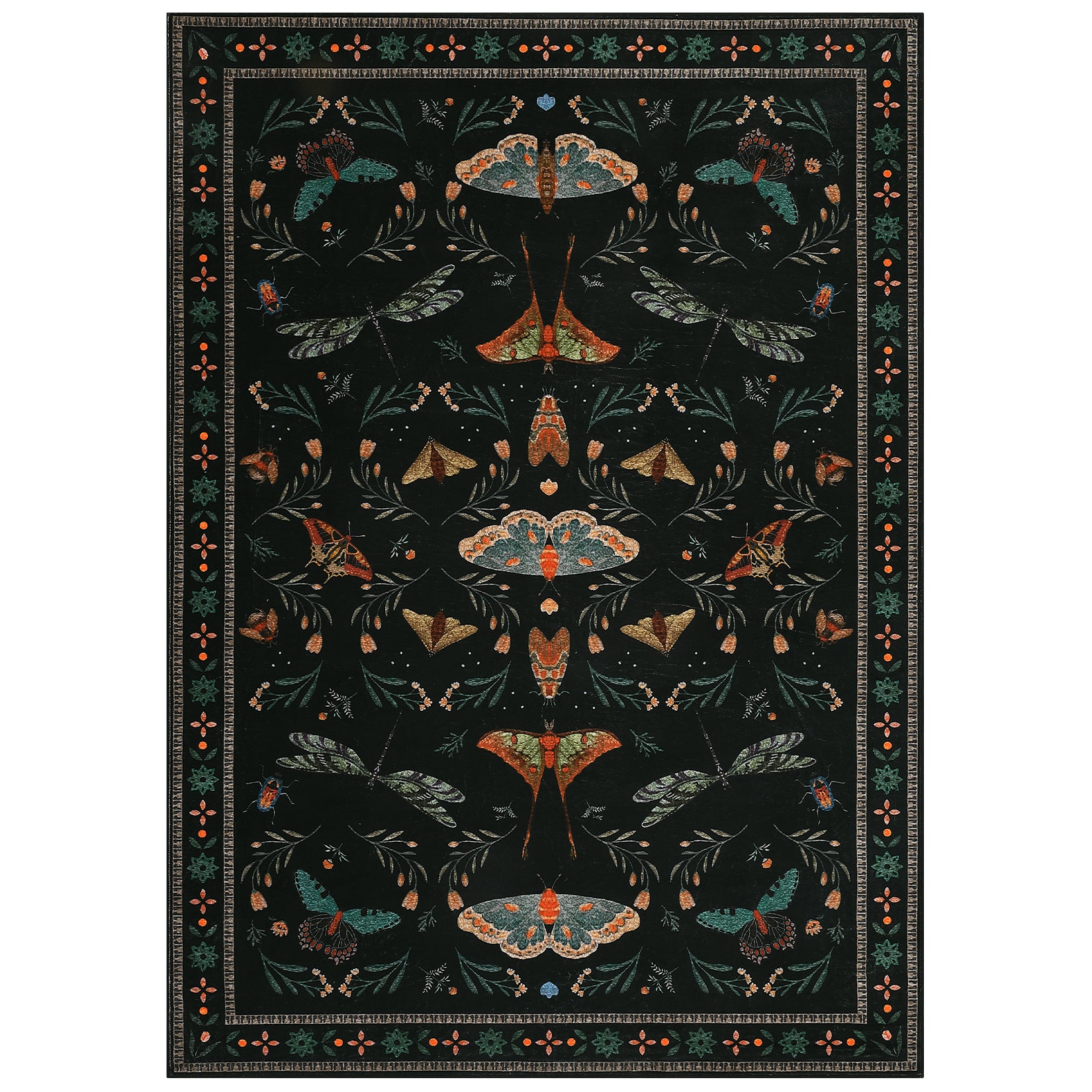 Garvee Insect Washable Soft Area Rugs for Living Room Bedroom Ultra-Thin Non Slip Dining Room Stain Resistant Rug Large Carpet for Office Nursery Bedroom