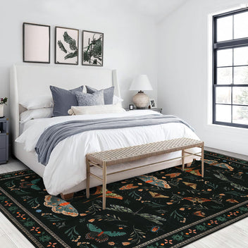 Garvee Insect Washable Soft Area Rugs for Living Room Bedroom Ultra-Thin Non Slip Dining Room Stain Resistant Rug Large Carpet for Office Nursery Bedroom