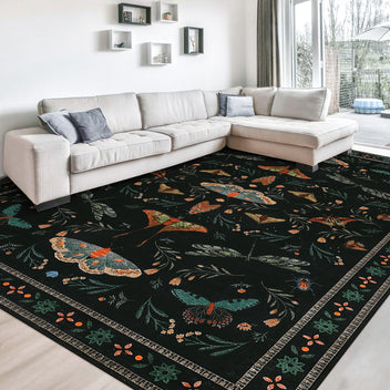 Garvee Insect Washable Soft Area Rugs for Living Room Bedroom Ultra-Thin Non Slip Dining Room Stain Resistant Rug Large Carpet for Office Nursery Bedroom