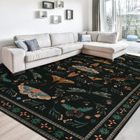 Garvee Insect Washable Soft Area Rugs for Living Room Bedroom Ultra-Thin Non Slip Dining Room Stain Resistant Rug Large Carpet for Office Nursery Bedroom