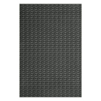 Garvee Modern Black 9x12 Large Area Rug Braided Print Living Room Rug with Non-Slip Backing, Contemporary Indoor Carpet, Foldable Low Pile Floor Cover for Dining Room, Bedroom, Black
