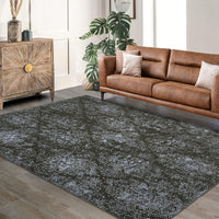 Garvee Bedroom Rug Washable Area Rug Non Slip Low Pile Boho Floral Small Carpet for Bedroom Bedside Soft Paisley Design
