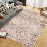 Garvee 5'x7' Area Rugs for Living Room Vintage Washable Non Slip Rugs for Dining Room Bedroom Indoor Rugs for Office Caramel - Camel