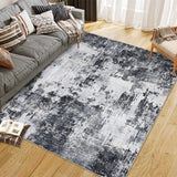 Garvee Area Rug 8x10 Indoor Vintage Carpet Washable Distressed Gray for Living Room Bedroom Office Dining - Gray