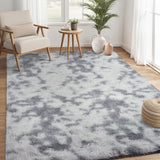 Garvee Fluffy & Sheepskin Light Grey 9x12 Thick Fuzzy Area Rug, Non-Slip Non-Shedding for Playroom Bedroom Nursery Kids Room - Light Gray