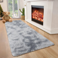 Garvee Fluffy & Sheepskin Light Grey 2x8 Area Rug for Living Room Plush Shag Rugs for Bedroom Nursery Room Soft Shaggy Rug Anti-Slip Kids Playroom Fuzzy Rugs for Dining Room Decor Floor Carpet