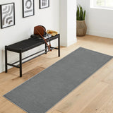 Garvee Fluffy Soft Shag 2x6 Runner Rug | Non-Slip Washable Foldable & Plush | Bedroom, Nursery, Hallway Indoor Decor Rug Grey - Gray