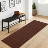 Garvee Fluffy Soft Shag 2x6 Runner Rug | Non-Slip Washable Foldable & Plush | Bedroom, Nursery, Hallway Indoor Decor Rug Brown - Brown