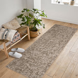 Garvee Area Rug Living Room Rugs Machine Washable Rug Large Modern Soft Non Slip Carpet Indoor Thin Low Pile Carpets for Bedroom Dining Table Home Office - Brown