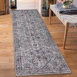 Garvee 2x6 Runner Rug Soft Vintage Washable Non-Slip Kitchen Hallway Low Pile Taupe - Taupe