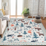 Garvee Soft Geometric Bedroom Rugs Memory Foam Carpet Floral Cozy Area Rugs for Living Room Non-Slip 0.3 Inch Thickness Foldable - Beige