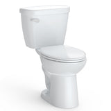 Garvee Two-Piece Elongated Toilet, 1.28 GPF Powerful Single Flush Toilet, 15.5" Universal Height Toilet with 19" Extra Long Bowl & Soft Close Seat, 12 Inch Rough In Bathroom Toilet - 