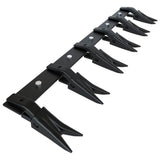 Garvee 46" Heavy-Duty Steel Bucket Tooth Bar – 4560-LB Load Capacity, Effortless Installation for Sub-Compact Tractors with ≤1/2" Cutting Edges Black - Black