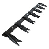 Garvee 57" Heavy-Duty Steel Bucket Tooth Bar – 4560-LB Load Capacity, Effortless Installation for Sub-Compact Tractors with ≤1/2" Cutting Edges Black - Black
