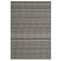 Garvee Striped Large Rugs 10x13 Stain Resistant Washable Area Rug for High Traffic Living Room Non-Slip Foldable Carpet Indoor Soft Printed Braid Floor Carpet Rug for Dining Room, Grey