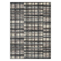 Garvee Plaid Dark Green Multi 10x13 Large Distressed Plaid Area Rug for Living Room Bedroom, Low Pile