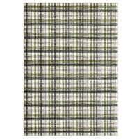 Garvee Green & Taupe 9x12 Washable Rugs Area Rug for Bedroom Modern Farmhouse Non Slip Throw Rugs Large Living Room Rug Low Pile Soft Stain Resistant Carpet for Dining Room Office
