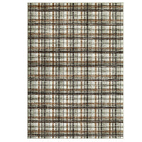 Garvee Washable Area Rugs 4x6 Rug for Living Room Boho Non Slip Entry Rug Tartan Plaid Soft Non Shedding Bedroom Rugs Low Pile Stain Resistant Carpet for Kitchen Office Classroom, Green & Coffee