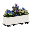 Garvee Self-Watering Raised Garden Bed with Wheels, Mobile Metal Planter Box for Herbs & Vegetables, Water Reservoir, Galvanized Steel, Rust-Resistant, Indoor/Outdoor