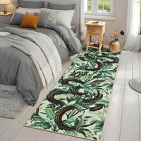 Garvee 2x6 Washable Runner Rug Snake Oriental Hallway Area Rug Retro Aesthetics Animal Throw Carpet Non Slip Soft Non-Shedding Kitchen Runners for Bedroom Entryway Living Room