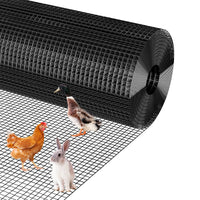 GARVEE 4'x50' Hex Wire Mesh - Galvanized Steel Fencing w/Smooth Edges for Gardens & Coops (Rust-Resistant, Small Animal Proof)
