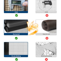 GARVEE 4'x50' Hex Wire Mesh - Galvanized Steel Fencing w/Smooth Edges for Gardens & Coops (Rust-Resistant, Small Animal Proof)