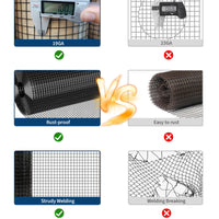 GARVEE 3'x50' 19-Gauge Hex Mesh Fence - Galvanized , Rust-Resistant for Chicken Coops & Gardens (Smooth Edges)