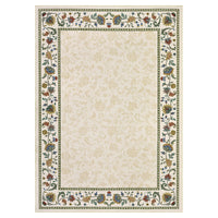 Garvee 10x13 Area Rug Washable Vintage Floral Print Soft Non Slip Carpet for Living Room Bedroom Dining Room Beige