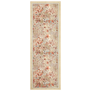 Garvee 2'x6' Runner Rug Non Slip Washable Soft Floral Carpet for Hallways Kitchen Yellow