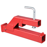 Garvee Clamp On Trailer Hitch 2" Ball Mount Adapter Compatible With Deere Bobcat Tractor Bucket Red 18"x2.5"x7" - Red