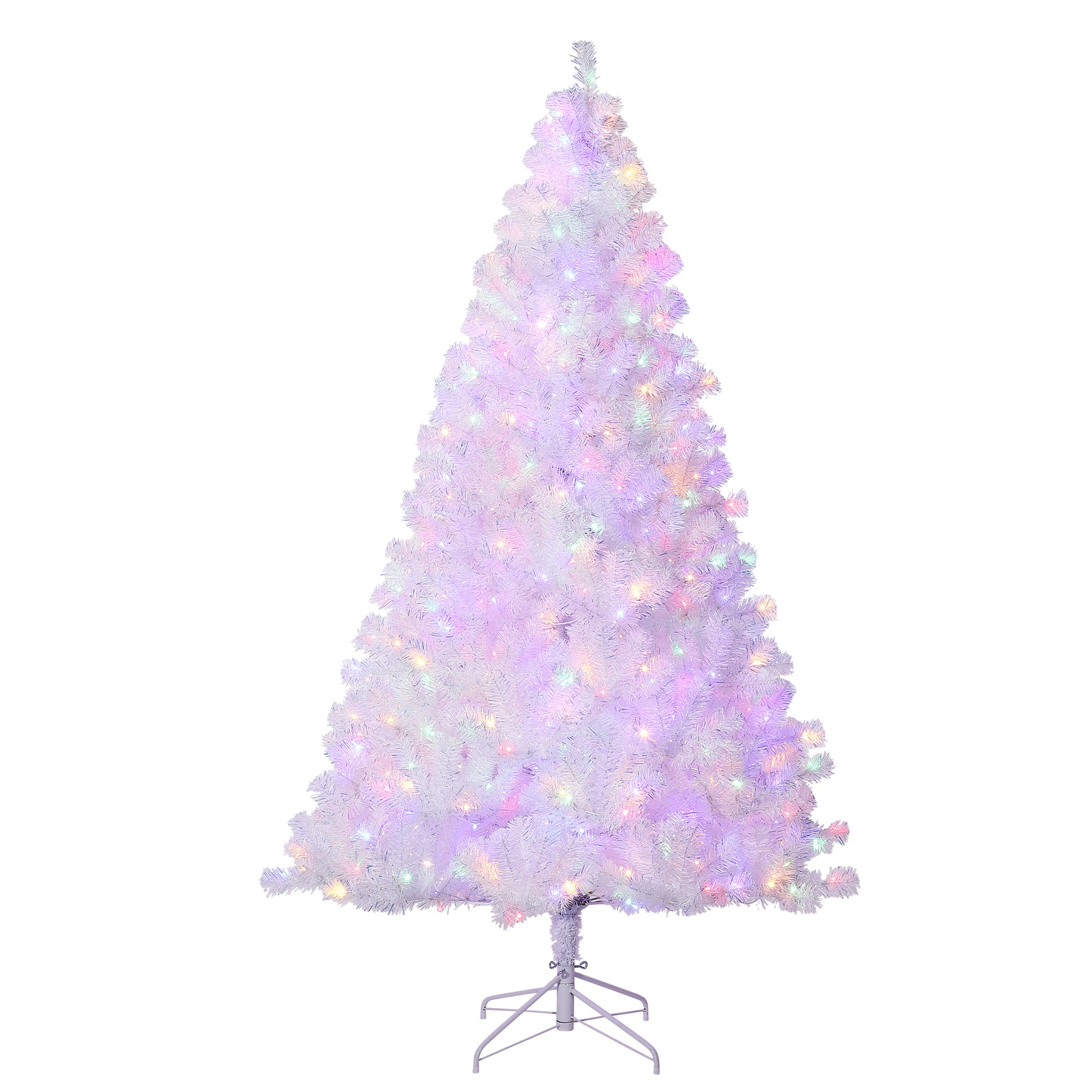 Garvee 4.5ft Prelit Christmas Tree, Rose Gold Tinsel Christmas Tree with 150 Dual-Color Led Lights & Sturdy Stand, Sparkle Xmas Decorations for Homes Offices, Parties